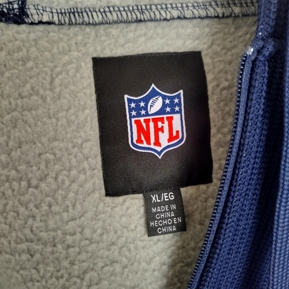 NFL Dallas Cowboys heavy knit fleece full zip hooded jacket sz Xl - Picture 5 of 7